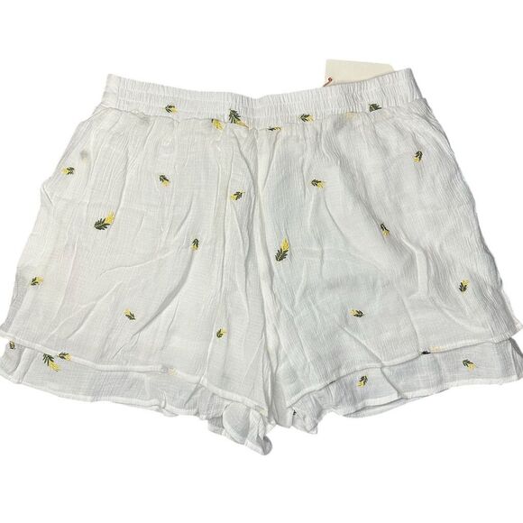 Skies Are Blue Women's White Embroidered Shorts Size S Casual Summer - Picture 2 of 4